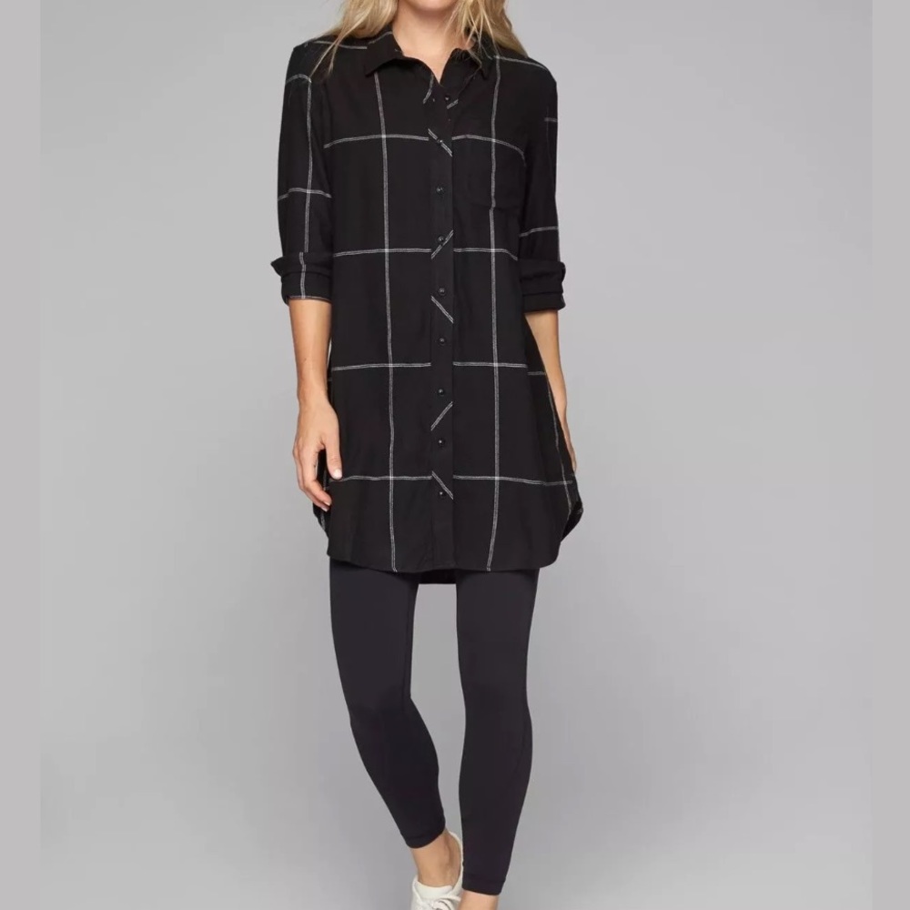 ATHLETA TRAIL TO TOWN SHIRT DRESS-XXS